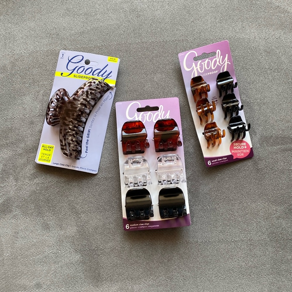 GOODY Hair Claw Clips Bundle